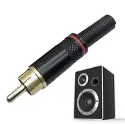 Speaker Plug, Speaker Connector Plug, Screw Terminal Connector, Male Plug, Audio Connector Adapter for Speaker, Amplifier
