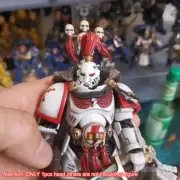 Cool Delicate Painted 1/18 Man Head Sculpt For 3.75" Joytoy Warhammer 40k Figure
