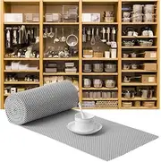 Shelf Cabinet Liner Drawer Liners Non-Adhesive 40cm x 3m Roll, Strong Grip Non Slip Shelving Liner for Kitchen Cabinets, Easy Install Storage, Drawers, Shelves Kitchenware Tableware Liners