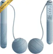 Cordless Skipping Rope with Counter – Ropeless Jump Rope for Indoor Workout
