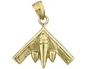 14K Gold B-2 Spirit Stealth Aircraft Charm