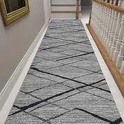 Runner Rug for Hallway Mat Washable Long Kitchen Rug Non Slip Runner Doormat Polyester Carpet Runners for Hallways Living Room Bedroom Anti-Slip Indoor Entryway Floor Mats,0.6m x 3.5m