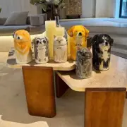 pet cremation urns ashes box customized therapy ceramic figurine
