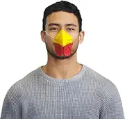 [Vaulted Skulls & Co] Chicken Beak Mask | Chicken Nose | Rooster Nose | Turkey Nose | Yellow/Red | One Size Fits Most
