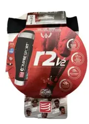 Compression Socks Compressport r2v2 White T4 Calf Length Running Jogging Size 4