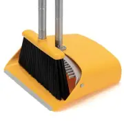Broom and Dustpan Set, Stand Up Broom and Dustpan for Home Cleaning