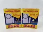 2x Wireless Sensor Detector Door Window Entry Home Safety Security Burglar Alarm