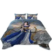 Fantasy Art Yukikaze Beautiful Japanese Archer Girl Coverlet