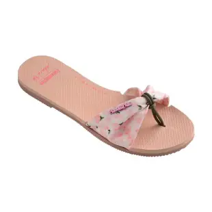 【havaianas 哈瓦仕】平底涼鞋 女鞋 拖鞋 櫻花 萬花筒 SAKURA 粉 4148478-0076W(哈瓦士)