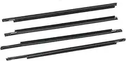 JDFHQT Car Door Edge Protector, for Toyota, for Prius 2004-2015 4pcs Black Car Window Moulding Weatherstrip Seal Belt Car Roof Weatherstrip Seal(Black 2004-2009)