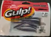 Berkley Gulp! Minnow Fishing Soft Bait, Purple Shiner, 3"