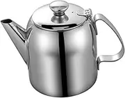 ABOOFAN Stainless Steel Teapot Small Metal Tea Pot Classic Style Home Office Portable