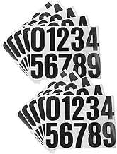 Angoily 10 Sheets Outdoor Mailbox Number Sticker Self-Adhesive Decals Numbers Decal Trashcan Number for Mailbox Signs Trash Can
