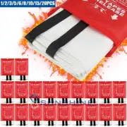Heavy Duty Fire Extinguisher Blanket Portable Fiberglass Emergency Home Blanket