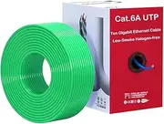 Ethernet Cable 300m Cat6A LSZH CMP UTP 23AWG Solid Pure Copper, PoE++, 10Gpbs 500MHz, Bulk Reelex No Tangle Pull Box for Switch Boxes, PoE Devices, Routers