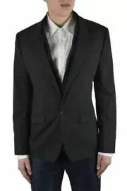 Dolce & Gabbana "Sicilia" Men's Gray Wool One Button Blazer Size US 38 IT 48