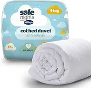 Silentnight Safe Nights Cot Bed Duvet 4 Tog – Anti Allergy Lightweight Soft Snug Nursery Quilt for Children, Kids, Toddlers – Hypoallergenic and Machine Washable – 150x120cm