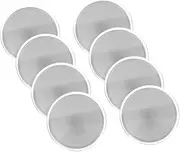 CIMAXIC 8 Pack Engraving Blank Coins Brass Diy Coins Threaded Edges Storage Box for Collectors