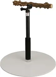 Bird Perch Stand, 11.8-37inch Standing Adjustable Height Parrot Training Perch Stand Portable Detachable Bird Travel Perches, Indoor and Outdoor Bird Stands for Small Medium Bird