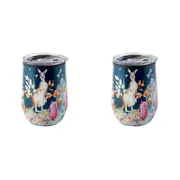 2PK Australian Flora Kangaroo 360ml S/S Insulated Tumbler Double Walled