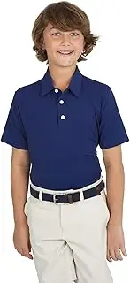 [IBKUL] Boy's Athleisure Wear Sun Protective UPF50+ Icefil Tech Solid Short Sleeve Polo - 94199B