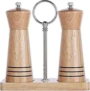 Salt and Pepper Mill Set Wooden Salt and Pepper Grinders with Adjustable Ceramic Core Salt and Peppercorn Grinders