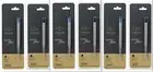 3 Blue 3 Black Parker Quink Flow Ball Point Pen Refills BallPen Medium brand New