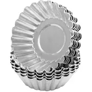 30pcs Egg Pie Mold Non Stick Aluminum Cupcake Cake Cookie Pudding Tin Mold Lined Mold Tin Baking Tool