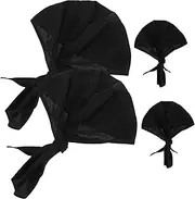 BESPORTBLE 4pcs Bicycle Hat Motorcycle Helmets Bike Accessories Motorcycle Accessories for Men Running Hat Bicycle Accessories Liner Running Sweat Cap Cycling Hat Polyester Black
