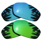 Ice Blue&Green Replacement Lenses for-Costa Del Mar Fathom Polarized
