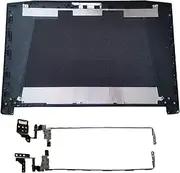 New Compatible for Acer Predator Helios 300 G3-571 G3-572 G3-573 PH315 PH315-51 Rear Lid TOP Case Laptop LCD Back Cover/LCD Hinges L&R (Color : Black A and Hinges)