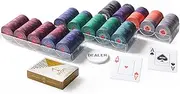 JPT 300 Chip Rack Bundle - Acrylic Rack - 10g Poker Chips - 1 x Jacks Pro Playing Card