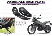 VAMBRACE "BASH PLATE MILD STEEL FIT FOR ROYAL ENFIELD NEW HIMALAYAN 450"