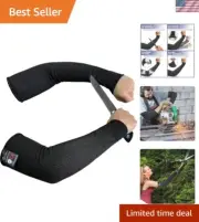 Durable Arm Sleeves - Medium Protection from Cuts and Scratches, No Thumb Hole