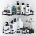 Shower Caddy, Corner Shower Shelf with Hooks/Soap Tray, Bathroom Storage