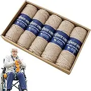 Soft Sock Yarn | Crochet Thread Alpaca Wool Scarf Yarn - Fingering Sock Weight Yarn, Comfortable Thin Yarn for Family, Friends