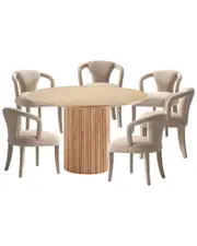 Manhattan Comfort Modern Round Dining Table & Chairs Set