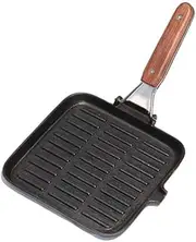 Outdoor Camping Portable Cast Iron Folding Beef Pan Frying Pan Grill Pan Barbecue Utensils
