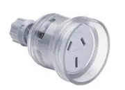 CLIPSAL 438 - Rewireable Cord Extension 10Amp PVC Socket (Transparent) 438TR