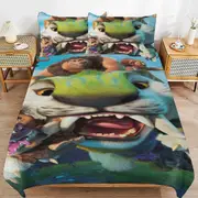 v6786 Bed Sheets Bedding The Croods Cartoon Bedding Sets Ultra Soft Skin-Friendly Duvet Cover 3 Piece, Cute Comforter Cover Bed Set for Boys Girls Ki