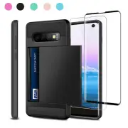 Credit Card Holder Wallet Slide Slim Case Cover For Samsung Galaxy S10e S10 Plus