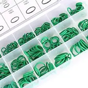 270pcs Car Truck Replacement Green O Ring Tools for Air Conditioning 18 Sizes Assortment with Convenient Resealable Plastic Case