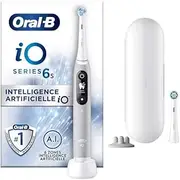 [Oral-B] iO 6S Grey Electric Toothbrush, 2 Brush Heads, 1 Travel Case, Designed by Braun