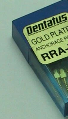Dentatus Gold Plated Dental Screw Posts L1 Refill Box 12 posts