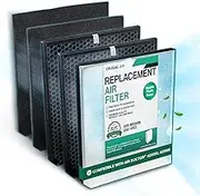 Air Purifier Filter Replacement – Compatible with Air Doctor AD3000 / AD3500 – Includes Efficient Air Filter Replacement for Home and Office - Third party-product (1 Filter and 2 Carbon Pre Filters)