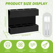 Reusable Glass Straw Storage Container Wall Mounted Acrylic Kitchen Straw tydGO