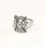 9901408 925 Silver Ring with Swarov. Stones Big 51