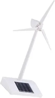 HONITANO Solar Powered Wind Turbine Model Educational Abs Windmills for Fun Learning Easy Assembly Batteries Required for Home Decor and