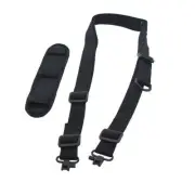 **LOW PRICE** Gun Rifle Shotgun Sling Belt Black, 2 Swivels, Removable Pad