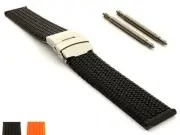 Silicone Rubber Watch Strap Band Waterproof with Clasp 18 20 22 24 ST MM